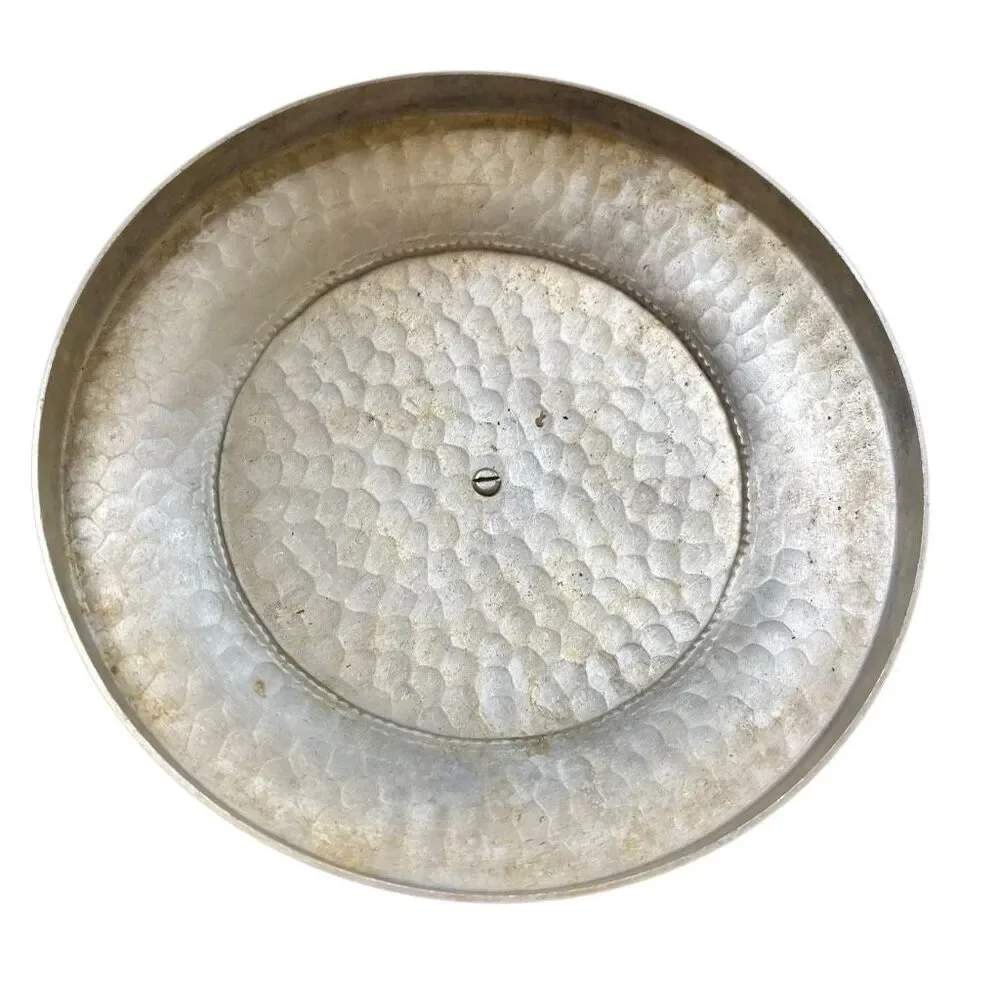 Vintage BW Buenilum Hammered Aluminum Casserole Dish Base & Lid Only No Glass